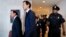 White House senior adviser Jared Kushner, center, and his attorney Abbe Lowell, left, arrive on Capitol Hill in Washington, July 25, 2017, to be questioned by the House Intelligence Committee. 