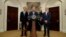 Президент Трамп, Том Коттон і Дейвид Пердью у  Білому домі 