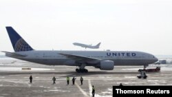 미국 유나이티드항공의 보잉 777 기종 여객기. (자료사진)