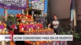 Mujer de Chicago construye gran altar de Día de Muertos