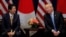 Tổng thống Mỹ Donald Trump và Thủ tướng Nhật Shinzo Abe trong cuộc họp tay đôi bên lề phiên họp thứ 73 của Đại hội đồng Liên hiệp quốc tại New York, ngày 26/9/2018.