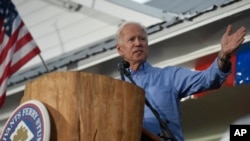 Former U.S. Vice President Joe Biden speaks at the Galivants Ferry Stump, Sept. 16, 2019, in Galivants Ferry, S.C. 