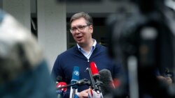 Вучиќ дава изјава по победата на изборите во Србија