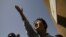 An ethnic Hazara Shi'ite Pakistani Muslim shout slogans while condemning the killings of relatives outside a hospital, where their bodies are located, in Quetta September 1, 2012. 