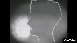 A screenshot from a satire video called 'Avoiding The Future Plague' that purports to be a 1956 PSA