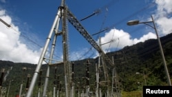 Vista general de la instalación hidroeléctrica Coca Codo Sinclair, en Napo, Ecuador, parte del importante sector económico del país, el 1 de junio de 2018.