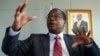 Finance Minister Mthuli Ncube gestures during a media briefing in Harare, Zimbabwe, Oct. 5, 2018. 