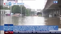 VOA60 World - At Least 25 Dead in Massive China Flooding