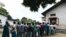 People stand in line to check for their names on the final list of the National Register of Citizens (NRC), in an office in Pavakati village of Morigoan district, in India's northeastern state of Assam, Aug. 31, 2019.