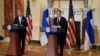 Совместная пресс-конференция госсекретаря США Энтони Блинкена и министра иностранных дел Финляндии Пекке Хаависто в Вашингтоне. 27 мая 2022г. 