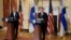Совместная пресс-конференция госсекретаря США Энтони Блинкена и министра иностранных дел Финляндии Пекке Хаависто в Вашингтоне. 27 мая 2022г. 