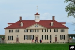 FILE - The home of the first U.S. president, George Washington, in Mount Vernon, Va., April 23, 2018.