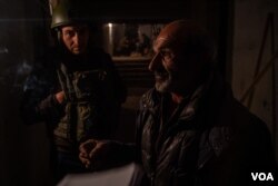 Hmayak Vanyan, 60, is a former soldier who fought in the '90s, and his sons are now fighting in an extension of that conflict. Oct. 9, 2020, in Nagorno-Karabakh. (Yan Boechat/VOA)