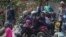 People displaced by armed gang attacks take refuge in the town hall of the Kenscoff neighborhood of Port-au-Prince, Haiti, Feb. 13, 2025.