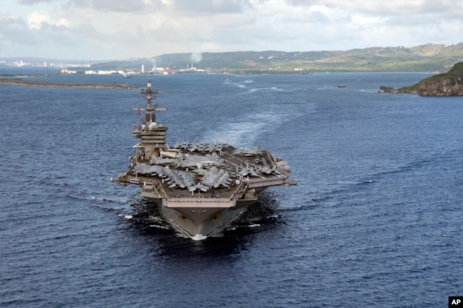 Tàu sân bay Mỹ USS Theodore Roosevelt, ảnh chụp hôm 4/6/2020