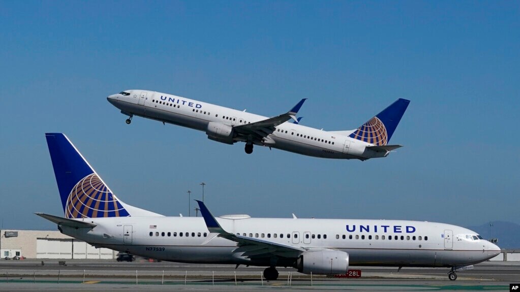Máy bay của United Airlines.