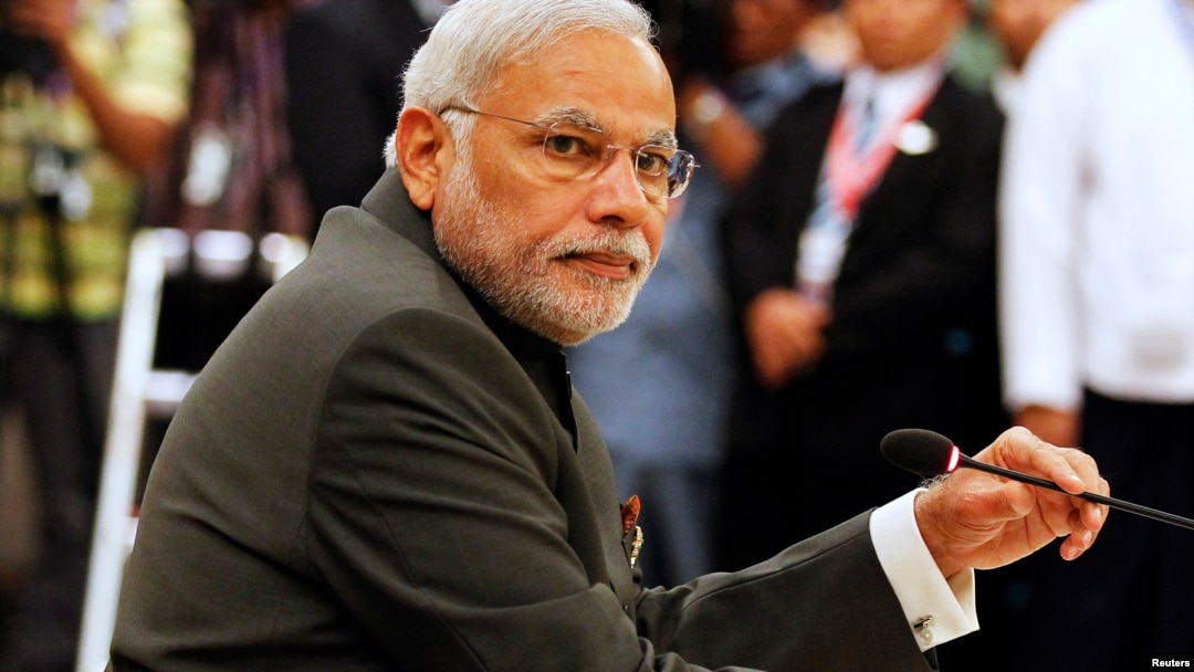 FILE -- Indian Prime Minister Narendra Modi attends the 25th ASEAN Summit, Naypyitaw, Myanmar, Nov. 12, 2014.