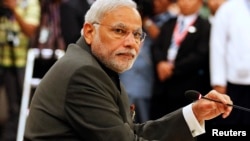 FILE - Indian Prime Minister Narendra Modi attends 25th ASEAN Summit in Naypyitaw, Myanmar, Nov. 12, 2014.