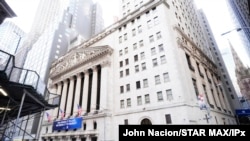 For the first time, trading on the New York Stock Exchange went all-electronic after the exchange temporarily closed its trading floor as a response to the coronavirus, March 23, 2020.