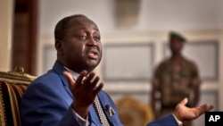 François Bozize au palais présidentiel de Bangui, en République centrafricaine, le 8 janvier 2013.