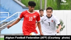 حسیب‌الله امیری مهاجم شماره ۱۰ تیم ملی فوتبال زیر ۱۷ سال افغانستان