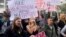 Serbia, Belgrade, protest against violence towards women