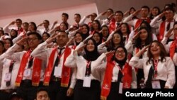 Lebih dari 6.000 Calon Pegawai Negeri Sipil (CPNS) mengikuti Presidential Lecture di Jakarta. (Foto: Setneg)