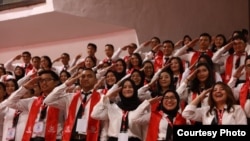 Lebih dari 6.000 Calon Pegawai Negeri Sipil (CPNS) mengikuti Presidential Lecture Ke- 2 Tahun 2019, 24 Juli 2019 di Jakarta. (Foto: Setneg)