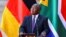 Le président sud-africain Cyril Ramaphosa à Pretoria, le 24 mai 2022.