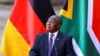FILE - South Africa's President Cyril Ramaphosa attends a joint news conference with German Chancellor Olaf Scholz (not pictured) during his state visit to the government's Union Buildings in Pretoria, South Africa, May 24, 2022.