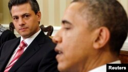 El presidente de México Enrique Peña Nieto recibe este jueves la visita de su colega estadounidense, Barack Obama, para quien se han extremado las medidas de seguridad.