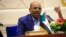FILE - Sudan's President Omar Hassan al-Bashir speaks during a press conference at the palace in Khartoum, Sudan, March 2, 2017.