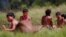 Indigenous people from Yanomami ethnic group are seen, amid the spread of COVID-19, at the 4th Surucucu Special Frontier Platoon of the Brazilian army in the municipality of Alto Alegre, state of Roraima, Brazil, July 1, 2020.