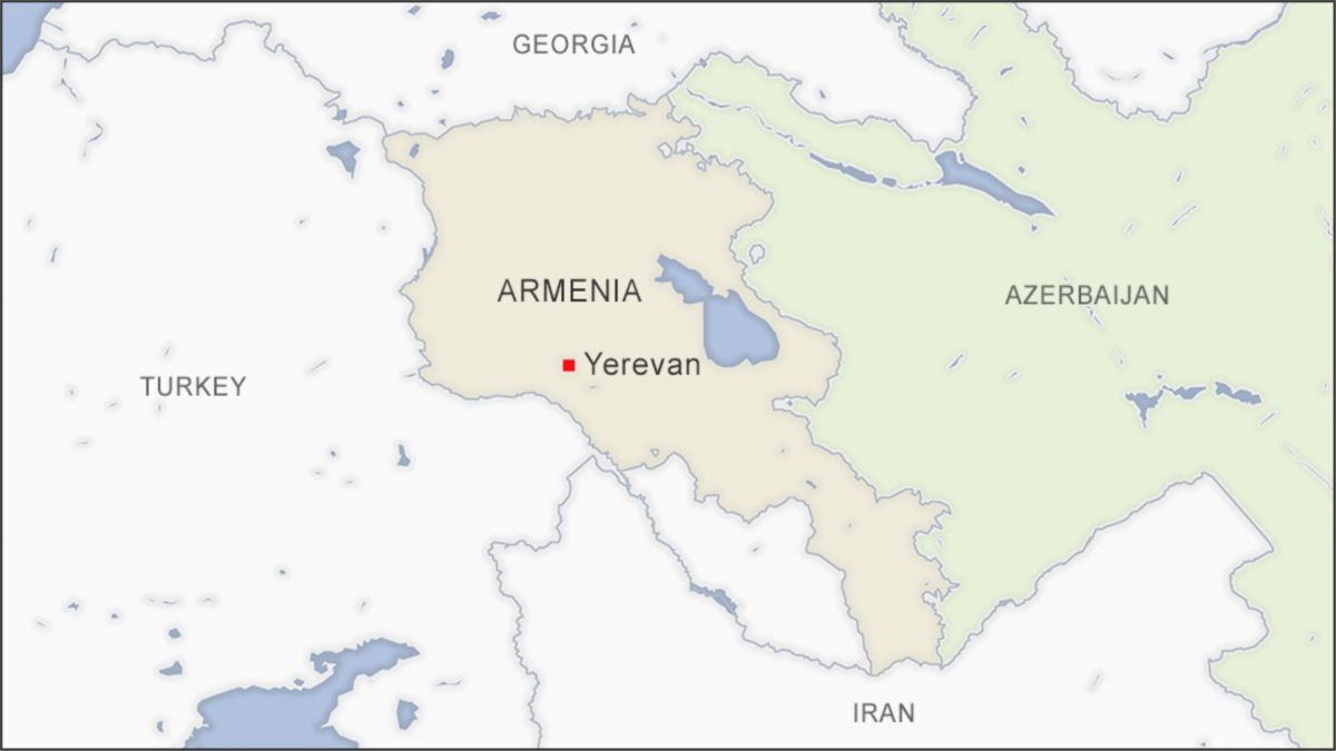 Armenia Map, Capital Yerevan