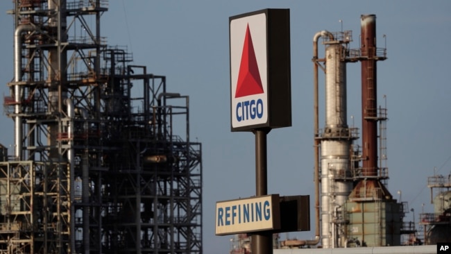 Vista general de una refíinería de la empresa Citgo en Texas, Estados Unidos, en 2019.