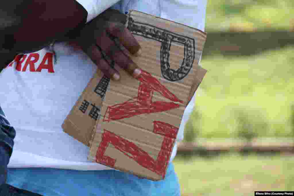 Marcha pela paz em Maputo, Sábado 27 de Agosto. Foto gentilmente cedida por Eliana Silva. Moçambique