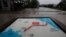 Un mapa de las dos Coreas que muestra la Zona Desmilitarizada en visto en el Pabellón Imjingak, en Paju, Corea del Sur.