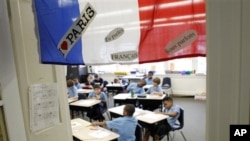 Students at the International School of Louisiana in New Orleans. In 2011 the school received more applications for its French program than ever before. All 29 of the state's public French immersion programs had waiting lists.