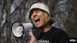 Cindy Sheehan estuvo en Cuba en 2007 para pedir el cierre de la base de Guantánamo.