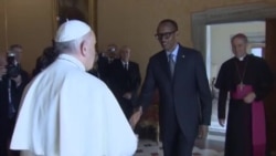 Papa Francisko Yakiriye Perezida Paul Kagame n'umufasha we I Vatikani