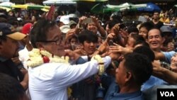 Sam Rainsy said the “people’s congress” could see as many as 5,000 participants at Freedom Park. 