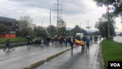 Los colombianos salieron a las calles a protestar en contra de las políticas del gobierno de Iván Duque, el domingo 2 de mayo de 2021.