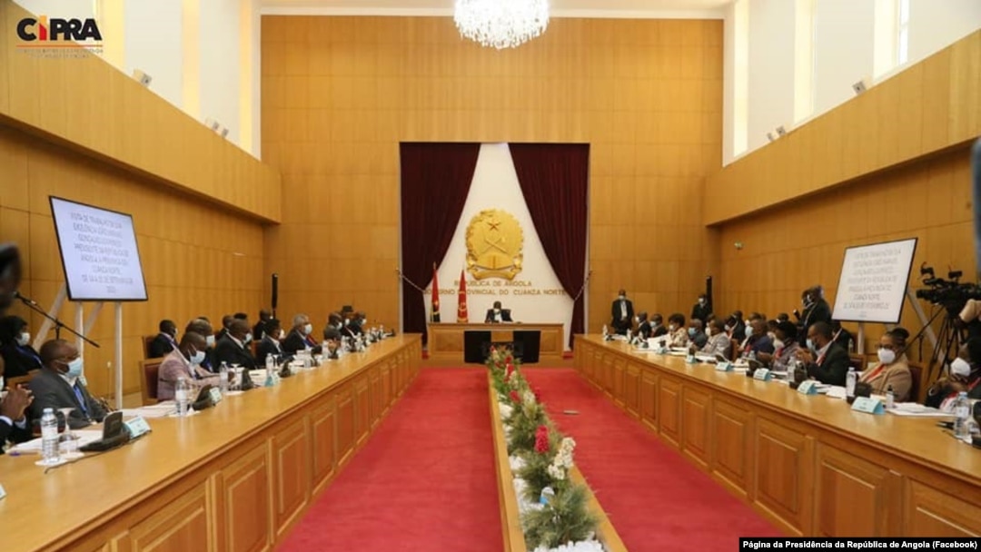 Presidente João Lourenço dirige reunião do Governo provincial do Kwanza Norte, Nadalatando, 14 de Setembro de 2021