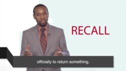 News Words: Recall