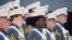 (File) West Point cadets stand at their seats at the start of graduation ceremonies at the United States Military Academy, May 25, 2019, in West Point, N.Y.