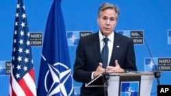 U.S. Secretary of State Antony Blinken at the Nato Foreign Ministers in Belgium.