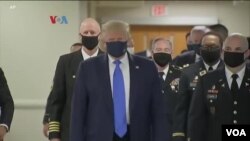 COVID အရေး နှာခေါင်းစည်းတပ်ဖို့ သမ္မတ Trump အားပေးတိုက်တွန်း