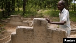 FILE: A large number of people were killed by the Fifth Brigade in Tsholotsho and buries in these shallow mass graves. (VOA)