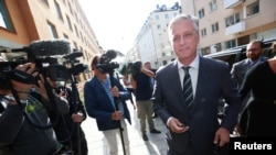 U.S. Special Presidential Envoy for Hostage Affairs Robert C. O'Brien arrives to the district court, during the second day of ASAP Rocky's trial, in Stockholm, Sweden August 1, 2019.