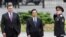 烏克蘭總統亞努科維奇在首都基輔歡迎中國國家主席胡錦濤到。